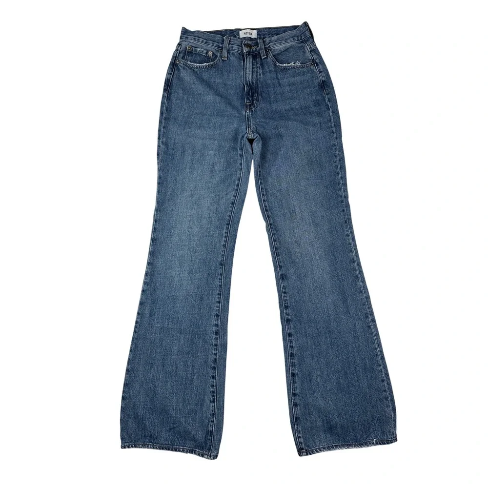 Pistola Lennon High Rise Bootcut Jeans Medium Wash Blue‎ Denim 26